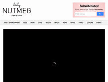 Tablet Screenshot of dailynutmeg.com